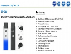 Dual Flavor CBD Disposable